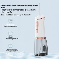 Hydropulseur sans fil rechargeable OEM en gros, irrigateur buccal 380 ml, chargement Type-C, IPX7, jet d'eau dentaire portable