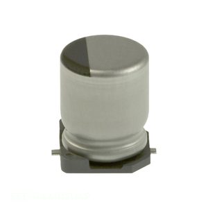 Distribuidor Autorizado, Condensador de Superficie 1000 uF CAP ALUM 1000UF 20% 10V SMD EEE-HAA102UAP - Product Image 1