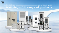 Sistema de Almacenamiento de Energía Solar Industrial Wattzing, Contenedor de Almacenamiento de Energía con Batería de Litio BESS, 100kWh, 200kWh, 500kW, 1MW