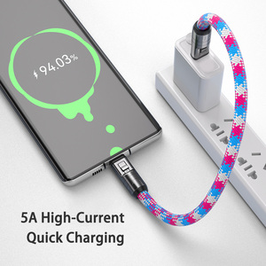 240W de carga rápida 2 en 1 multifuncional Crossbody teléfono cordón correa de muñeca 7mm Durable Nylon trenzado tipo C Cables de datos - Product Image 3