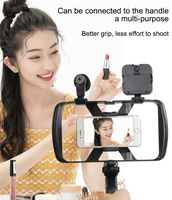 Kit de vlogging pour smartphone Kits de trépied avec lumière de remplissage Microphone Diffusion en direct Trépied de téléphone