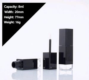 8Ml Lege Vierkante Lipgloss Buizen Bulk Polypropyleen Lipgloss <span class=keywords><strong>Container</strong></span> Schroefdop Gedraaid Lippenbalsem Met Schuine Punt - Product Image 6