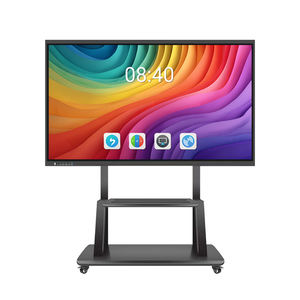 Tableau blanc interactif intelligent à écran plat LCD 4K tactile à 20 points, 55 à 110 pouces, pour écoles/réunions, Android et Windows - Product Image 1