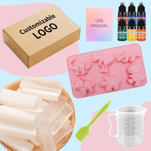 <span class=keywords><strong>Kit</strong></span> de fabricación de jabón de dinosaurio de papelería original, haz tu propio <span class=keywords><strong>kit</strong></span> de jabón, moldes de dinosaurio, colores de tinta, kits de ciencia divertidos para niños - Product Image 1