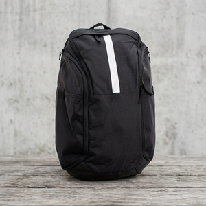 Black Nylon <b>Backpack</b> With Reflective Stripe 30-40L Capacity Sports Bag - Product Image 2