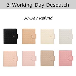 Yihe cincin A5 35MM, emas mawar Spiral, cincin timbul pola silang kulit perencana Binder/PENUTUP UNTUK Notebook/perencana/Ringbook - Product Image 3