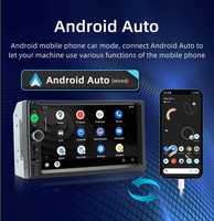 Autoradio MP5 2 DIN avec écran numérique 7 pouces, autoradio multimédia avec CarPlay, Bluetooth, lecteur tactile