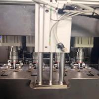 Machine de soufflage par injection semi-automatique 4 cavités 2L pour PET, avec alimentateur automatique de préformes, pompe PLC, 380V 15kW, pour bouteilles en plastique