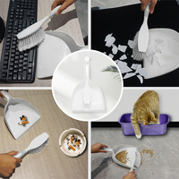 Vente chaude Mini balai de Table et ensemble de pelle à poussière brosse de nettoyage en plastique de haute qualité avec tête de balai en PET brosse de nettoyage de pelle à poussière