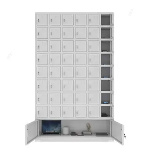 FF2207 Office Classroom Phone Organizer Storage Cabinet Chargeable Metal Cell Phone Locker Box with Keys