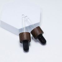 Botol Serum Minyak Tubuh Kaca Amber Kosmetik Kosong Grosir 15ml 20ml 30ml dengan Tutup Bambu dan Logo Custom Sablon