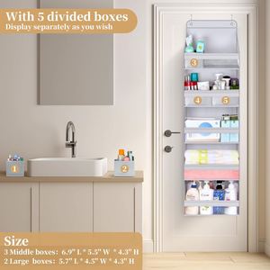 5-<b>Shelf</b> Over the Door Organizer Clear Window Hanging Closet Storage for Clothing Tools Jewelry Bedding - Product Image 4