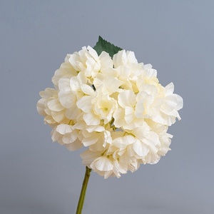 Fiori di <span class=keywords><strong>Ortensia</strong></span> Bianchi e Blu Artificiali in Seta, Grandi Dimensioni, per Decorazioni Matrimoniali e Autunnali - Product Image 4