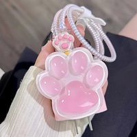 Coque de protection pour câble de données rose avec imprimé chat mignon pour fille, 20W, compatible avec la charge rapide des iPhone d'Apple