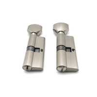 Cylindre de serrure de porte de salle de bain à bouton rotatif simple en alliage de zinc de 70 mm, vente directe usine, pour ensemble de serrures de toilettes et de sanitaires