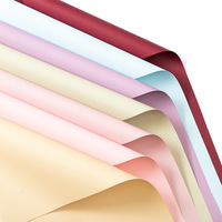 Günstiges Großhandels-Einwickelpapier für Blumensträuße in Unifarben Koreanisches Papier für Blumen