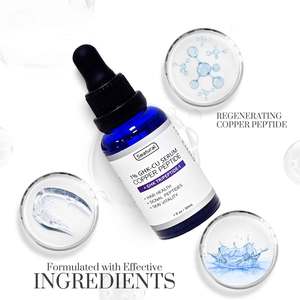 Sérum aux peptides de cuivre GHK-CU pour la peau, les cheveux et le cuir chevelu, hydratant <span class=keywords><strong>anti</strong></span>-âge pour les ridules et l'élasticité de la peau - Product Image 4