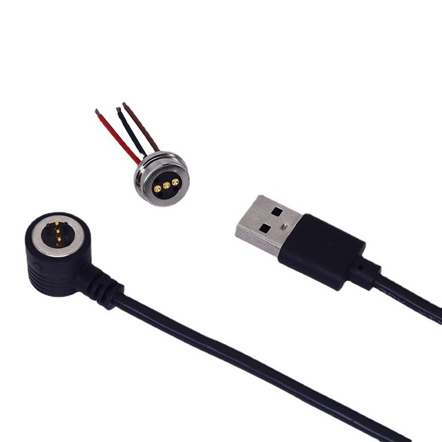 Factory LED Track Atmosphere Light USB Magnetic Charging Cable with 3-Pin Round Pogopin Power Copper Contact IP44 Rated