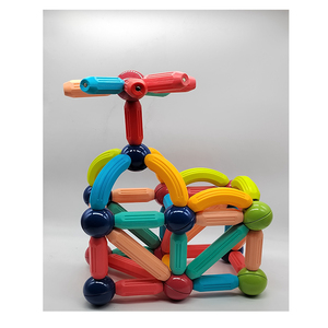 Juego de bloques de construcción magnéticos para construcción DIY, 100 Uds., bloque educativo STEM, juguete magnético para niños, azulejos magnéticos - Product Image 3