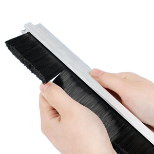 Cerdas de nailon con base de aleación de aluminio personalizadas Cepillo de tira tipo <span class=keywords><strong>H</strong></span> F <span class=keywords><strong>T</strong></span> U para sellado inferior de Puerta - Product Image 6