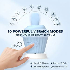 Mini-vibreur féminin mignon en silicone, œuf vibrant à léchage de langue, stimulateur du point G et du clitoris, jouet sexuel - Product Image 2