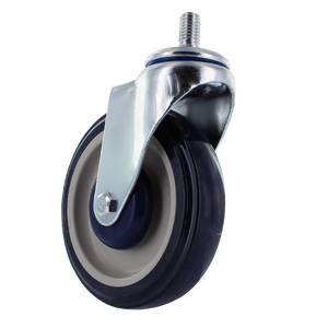 5 "Polyurethan Einkaufs wagen Lenk rollen LBS Tragfähigkeit Schwenkbares Gewindestelle-Rollen rad für Wagen - Product Image 2