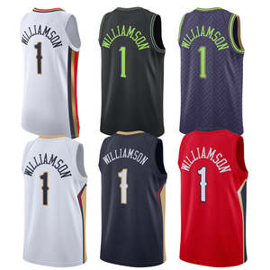 Nueva Orleans para Hombres # Camiseta de Baloncesto <span class=keywords><strong>Zion</strong></span> <span class=keywords><strong>Williamson</strong></span>, Camisetas Bordadas con Logotipos, Uniforme Deportivo Transpirable para Jóvenes, Edición Ciudad - Product Image 1