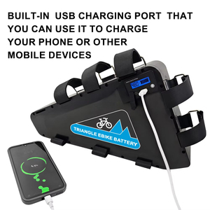 Macroener bán buôn <span class=keywords><strong>48V</strong></span> 52V 60V 72V 20Ah 30Ah 40AH tam giác Ebike Pin leo núi E xe đạp tam giác Pin với bộ sạc - Product Image 3