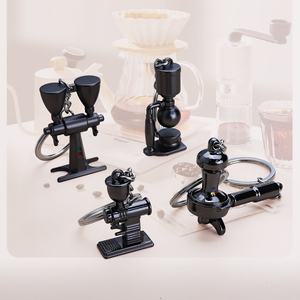 Kaisifang Mini Cafetera <span class=keywords><strong>Moka</strong></span> de Aleación de Zinc, Llavero con Taza de Café 3D, Utensilios de Café, Colgante para Coche, Regalo de Negocios - Product Image 3