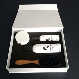 صناديق مربعة لتخزين الأحصنة دوارة مصنوعة خصيصًا قابلة للطي A3 ، 30 أداة ورقية منزلقة للتغليف مع بطانة إسفنجية منقوشة - Product Image 5