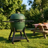 Barbecue au charbon de bois en céramique de qualité supérieure AUPLEX Komodo 27 pouces, Kamado BBQ