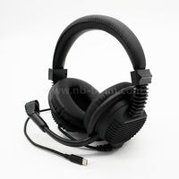 Casque de centre d'appels filaire USB Type-C avec conception supra-auriculaire et câble de 1,8 m pour téléphones USB-C