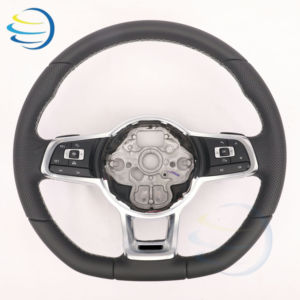 <span class=keywords><strong>Volant</strong></span> chauffant en cuir perforé modifié pour Volkswagen, compatible avec VW Polo 6r Scirocco Jetta Tiguan T6 Passat B6 B7 B8 - Product Image 3
