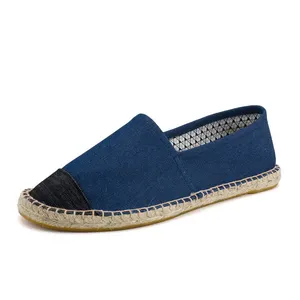 Simple Style Espadrilles Fisherman Shoes Loafers Flat Espadrilles Canvas Shoes For Men