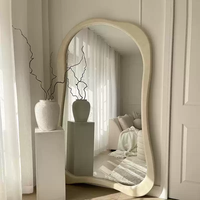 Espejo de Forma Irregular Personalizado, Espejo Decorativo para el Hogar, Marco de MDF, Espejo Completo, Espejo de Cuerpo Entero para Dormitorio, Espejo de Pie