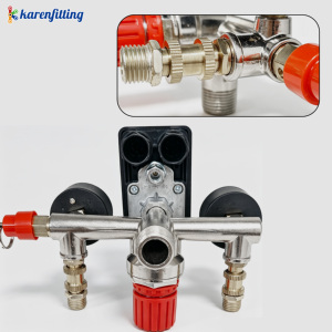 Directo de Fábrica: Interruptor de Presión Cuadrado de Cuatro Orificios para Compresor de Aire, Regulador y Conjunto de Salida de Cuatro Orificios - Product Image 4