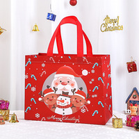 Nouveau style de sac fourre-tout en tissu non tissé écologique sac non tissé de cadeau de noël personnalisé avec logo