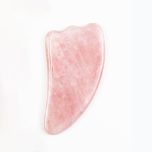 Outil de massage facial et corporel en quartz rose et jade Gua Sha, anti-âge, pour le soin de la peau, marque privée - Product Image 4