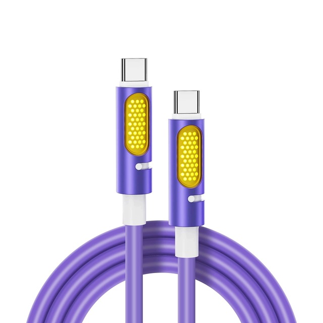 100W USB C to USB C Cable Fast Charging Dual Type C Flash Charge Aroma Scented Cord for IOS Android Phone