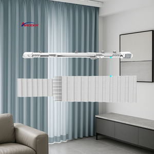 Tringles à rideaux motorisées ARODDY 180-300 cm, rails coulissants automatiques compatibles Alexa <span class=keywords><strong>pour</strong></span> baies vitrées, rails métalliques <span class=keywords><strong>pour</strong></span> rideaux - Product Image 1