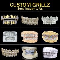 Bereal Jewelry Grillz, Grillz Dentales Personalizados de Oro de 10k, 14k y 18k, VVS, Diseño La Última Cena, Brillantes, Joyería Fina
