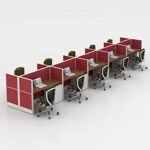 Cubicicleta fohu fabricantes design moderno de escritório, partições de mesa 10 pessoas, centro de atendimento, estação de trabalho de escritório