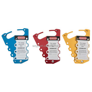 Candado de Seguridad con Clip - Candado LOTO de Aleación de Aluminio Resistente con Etiqueta de Identificación de Riesgos - Product Image 2