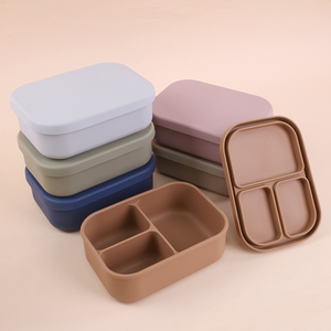 กล่องอาหารกลางวันเบนโตะแบบพกพาทนทานกันลื่นถอดได้ภาชนะเก็บอาหารปลอดภัยเข้าไมโครเวฟได้ - Product Image 2