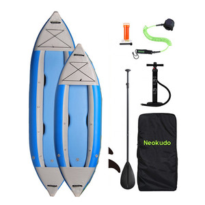 Bạt Nhựa PVC Thả Khâu Lướt Sóng Thuyền Chèo Thuyền Câu Cá Bằng Nhựa Đại Bàng Biển 1 2 3 Người Thuyền Kayak Bơm Hơi - Product Image 4