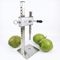 Couteau à ouvrir la noix de coco verte, ouvre-noix de coco manuel portable pour magasin de fruits, perceuse à trous pour coque de noix de coco
