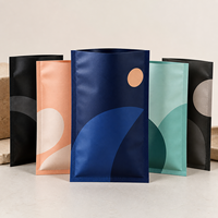 Sacs opaques imprimés sur mesure, pochettes à trois soudures latérales pour packs d'autocollants, cadeaux, impression de logo à motif géométrique, vente en gros