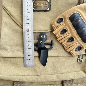 黒小型G10ハンドル屋外サバイバルミニネックレスネックポケットナイフKydexシース付き - Product Image 2