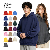 350 GSM Terry Fabric Logotipo personalizado Impresión digital Sudadera con capucha Logotipo propio personalizado Sudaderas con capucha de manga larga para hombres coloridos