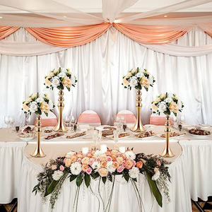 Neuer Metall-Blumenständer für Hochzeits-Tischdekoration – Mittelstück für Hochzeit und Jubiläumsfeier - Product Image 5